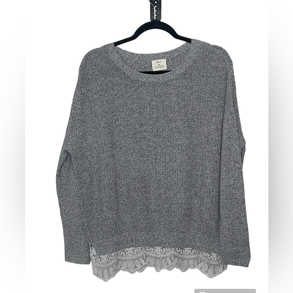 Pins And Needles Gray Sweater Sz Oversized XS